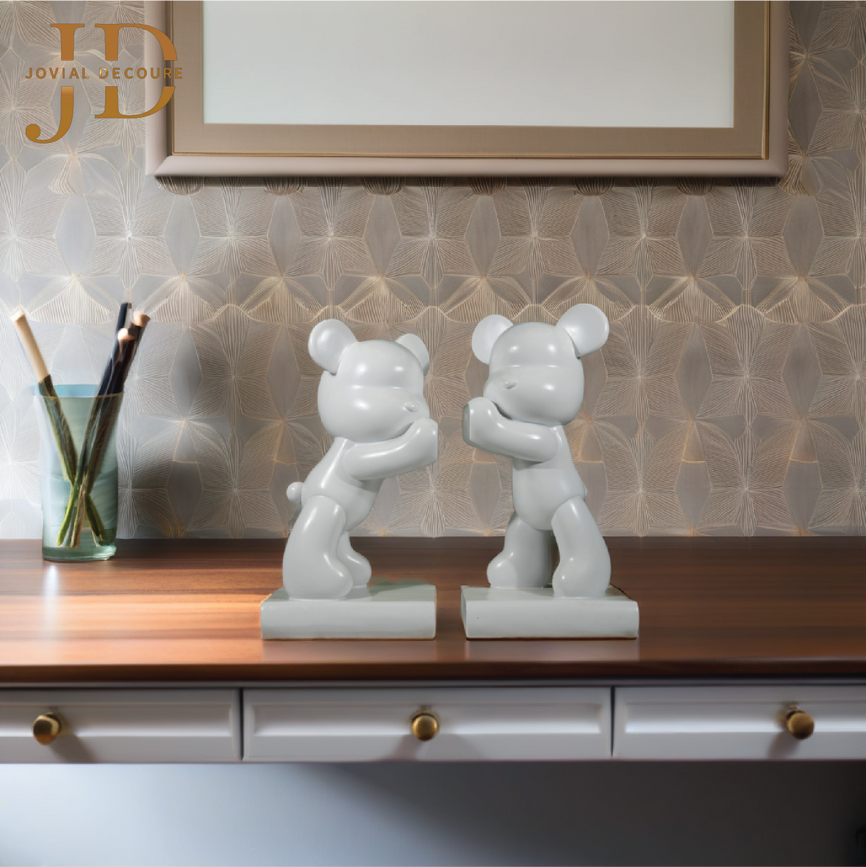Teddy Bears Book Holder White