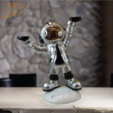 Big Astronaut with Trays Silver