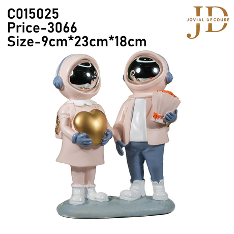 Couple Astronauts Pink