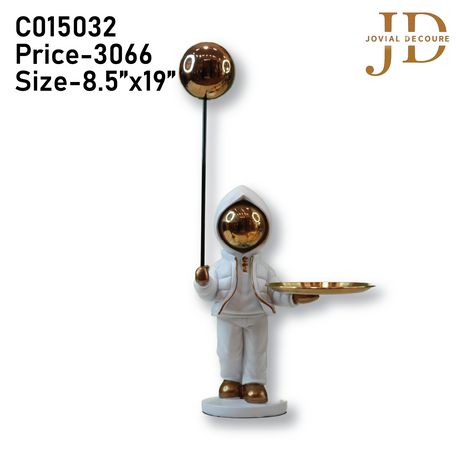 Standing Astronaut with Tray