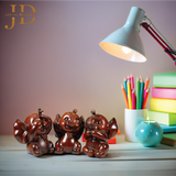 Baby Elephants with Wooden Finishing Set of 3