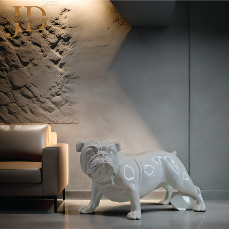 BullDog Standing Statue