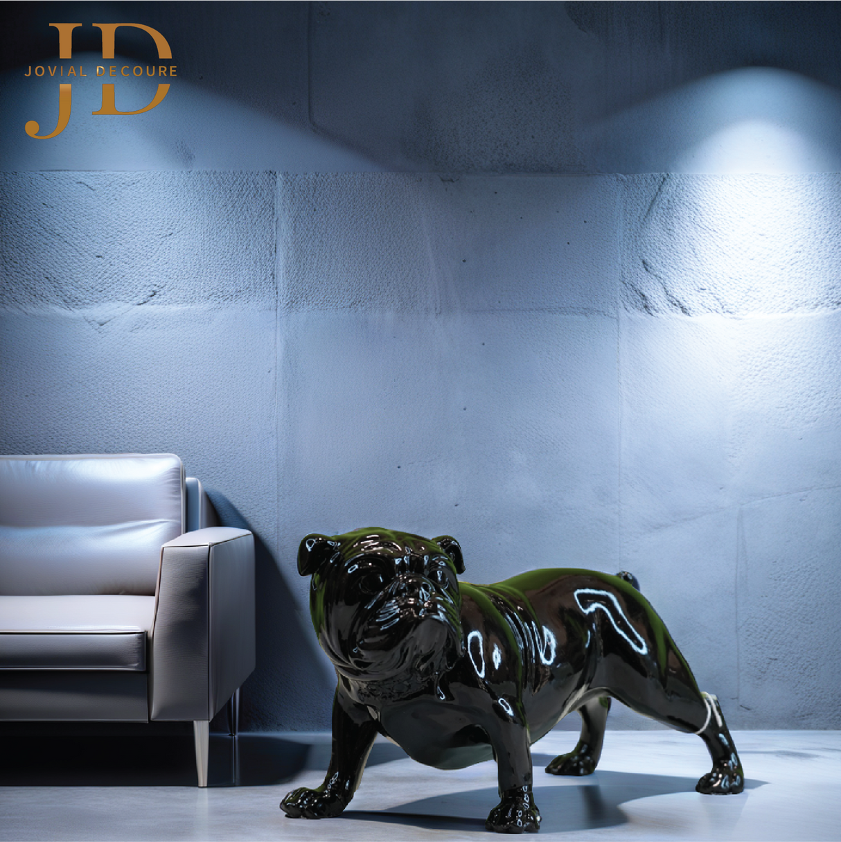 BullDog Standing Statue