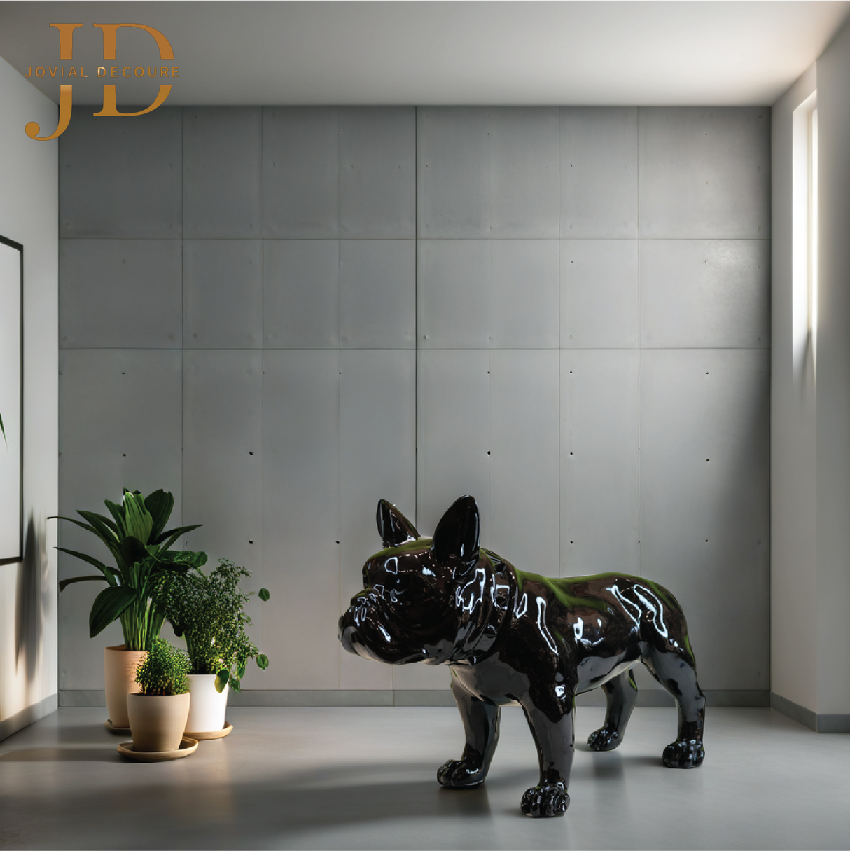 BullDog Standing Statue Large