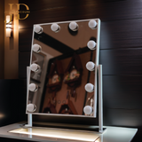 Table Mirror with Bulbs 3 Lights