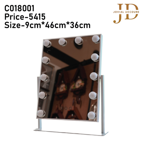 Table Mirror with Bulbs 3 Lights