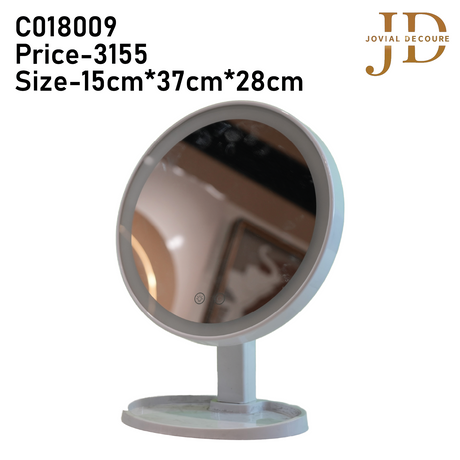 Makeup Mirror Round with 3 Lights