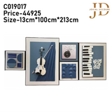 Blue Guitar Set of 5 3D WallArt