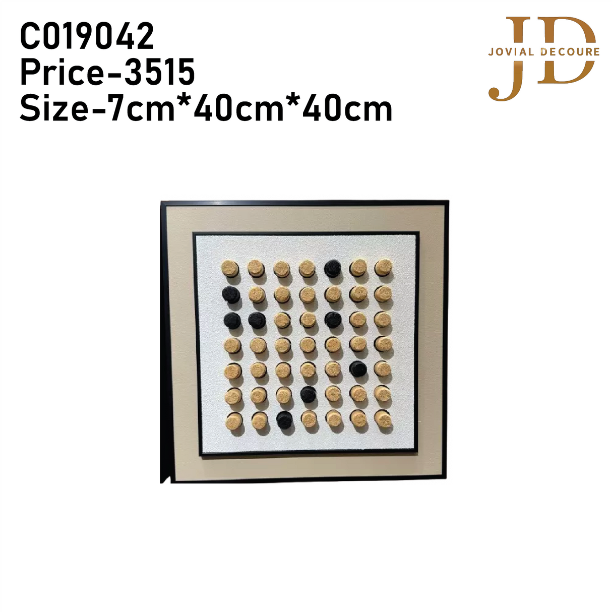 Wooden Dots 3D WallArt