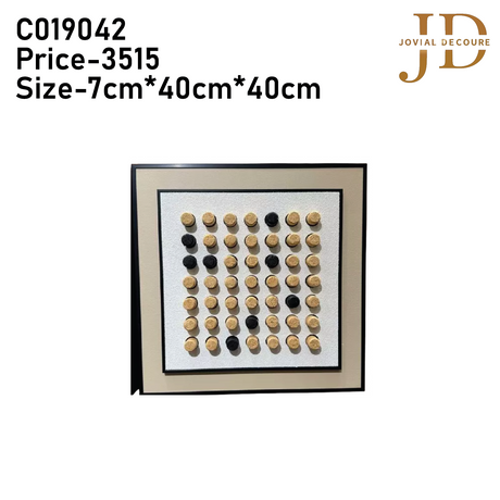 Wooden Dots 3D WallArt
