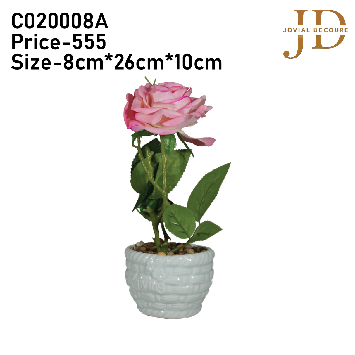 Forgiving Pink Rose Bonsai