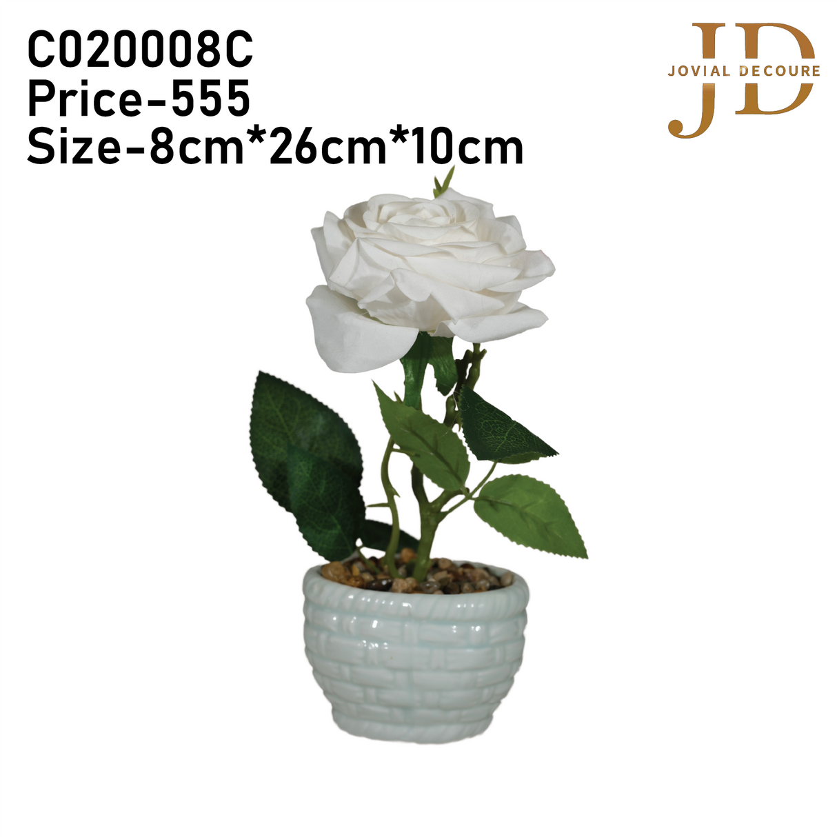 Forgiving White Rose Bonsai