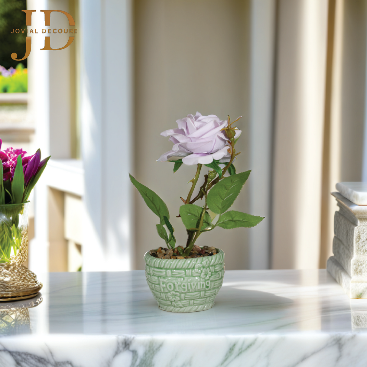 Forgiving Lavender Rose Bonsai