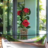 Rose with Water Droplets (Red) Bonsai