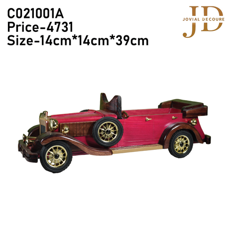 Hardwood Classic Vintage Retro Car Antique (Red) Large