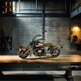 Metal Motorcycle Antique Small