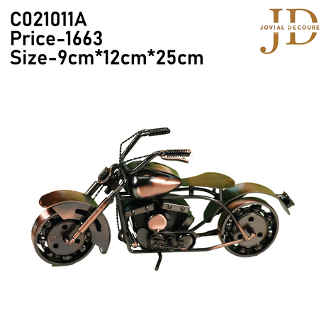 Metal Motorcycle Antique Small