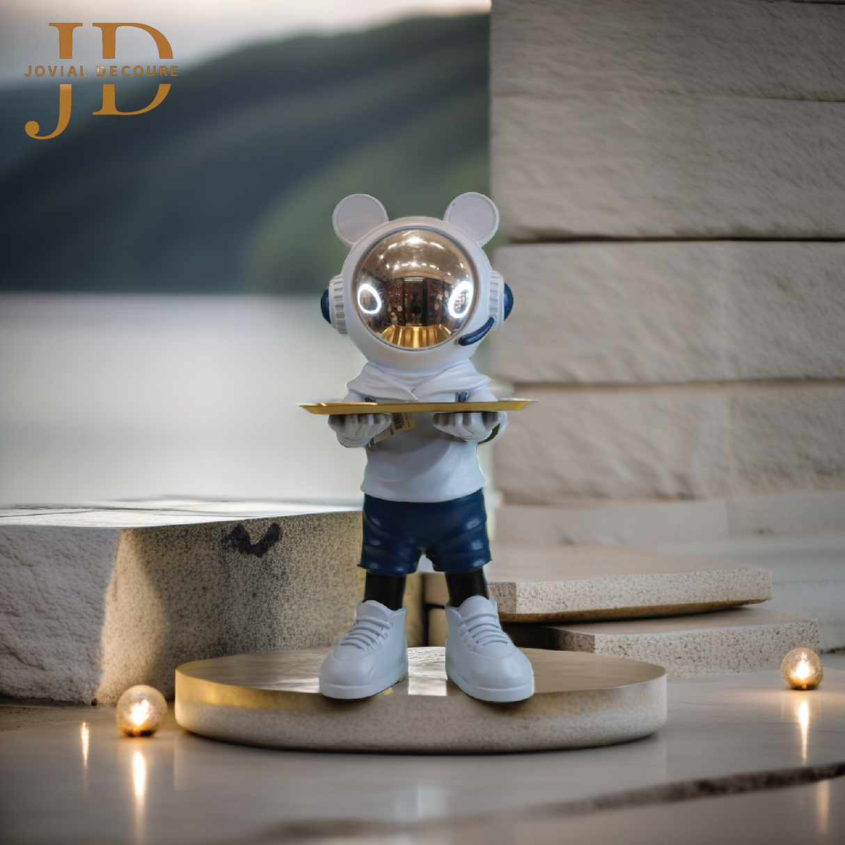Astronaut Statue With Tray