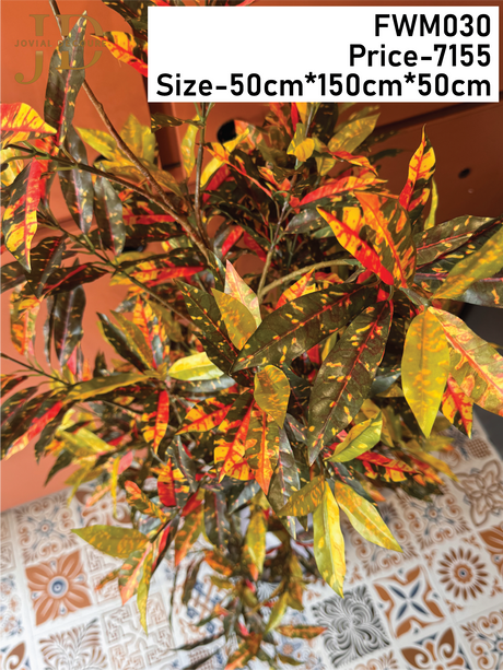Artificial Croton Plant with Pot
