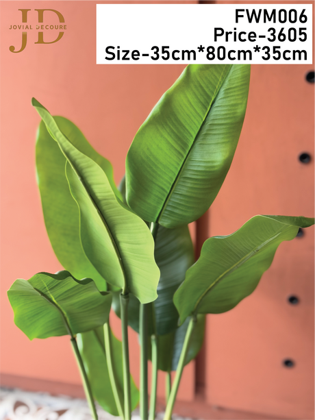 Artificial Banana Travellers Palm Plant with Pot