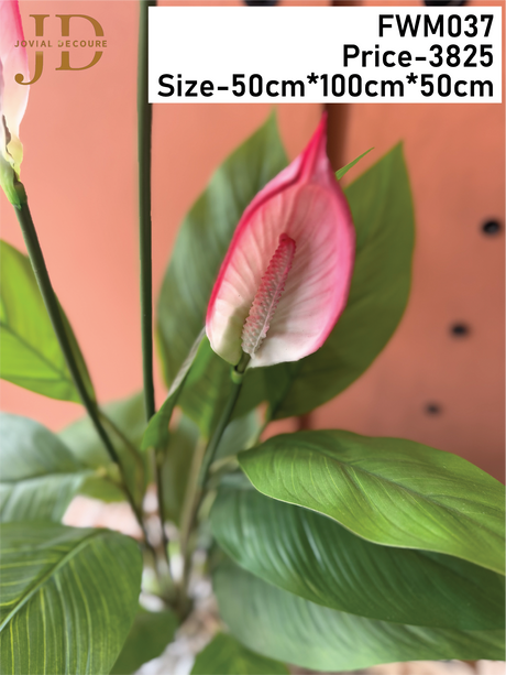 Artificial Real Touch Peace Lily Plant With Pot
