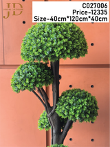 Artificial Cypress Topiary Ball Tree with Pot