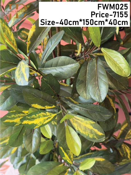 Green Artificial Schefflera Floor Plant With Pot
