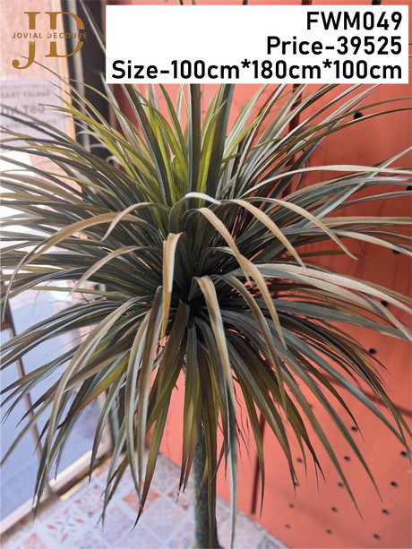 Fake Desert Tree With Stone Planter