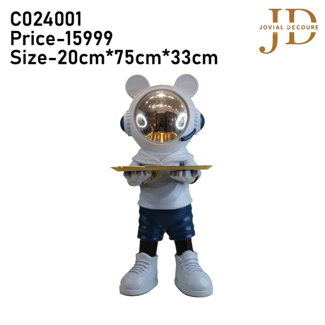 Astronaut Statue With Tray
