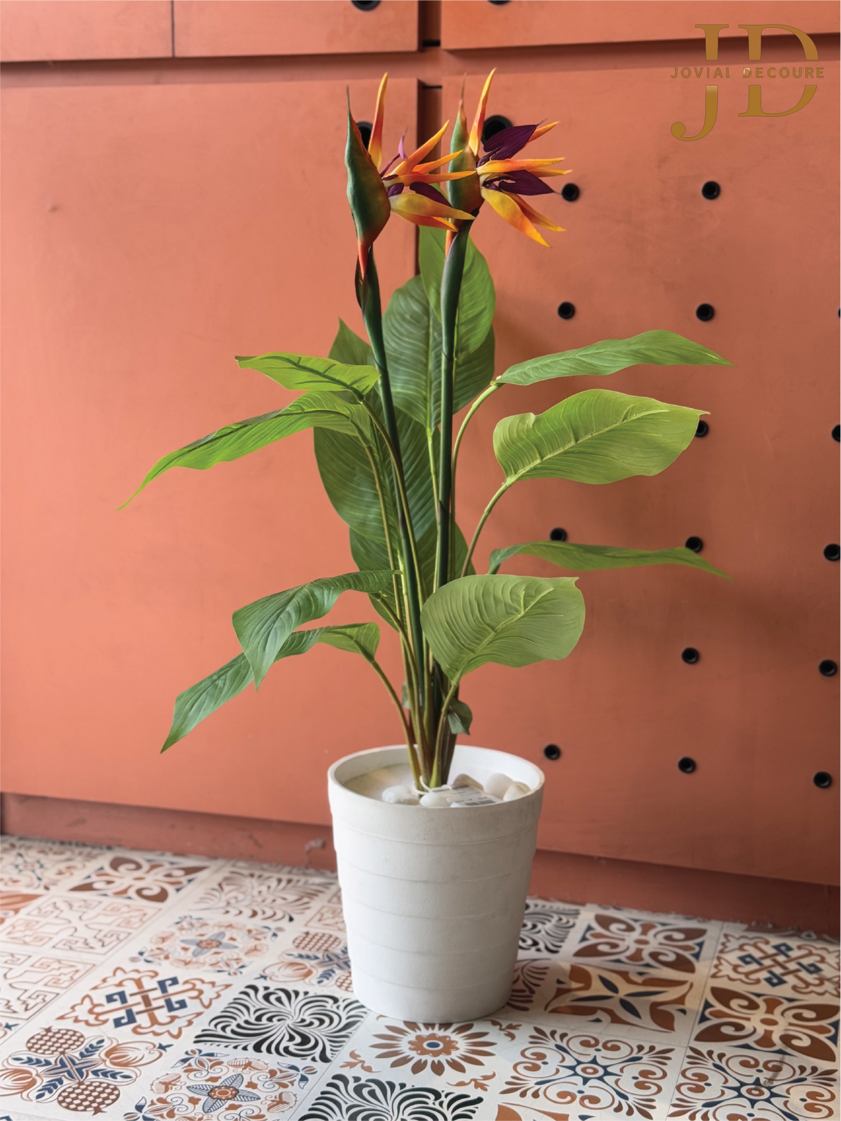 Artificial Birds of Paradise Flower Plants with Pot