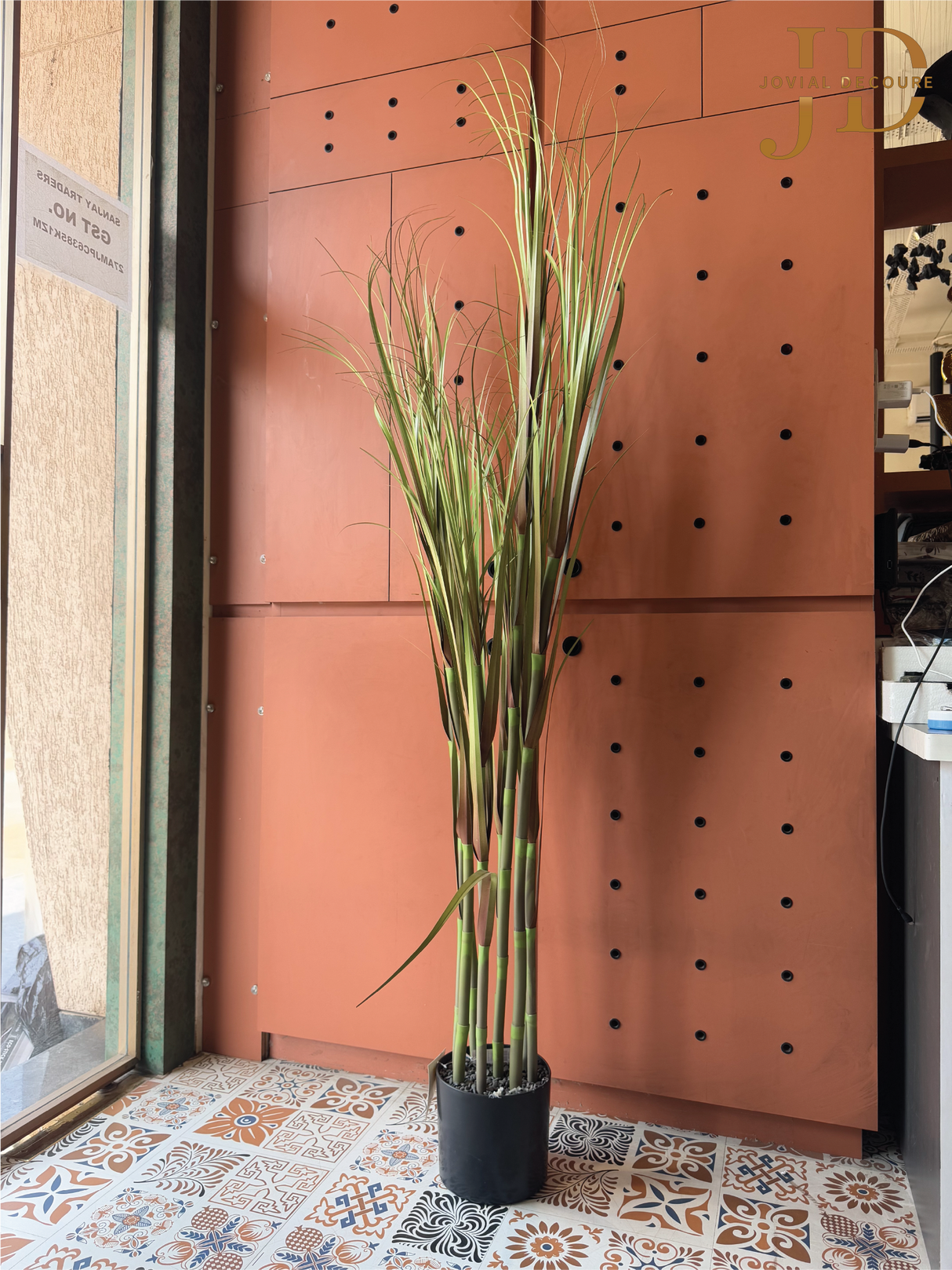 Artificial Large Sugarcane Plant with Pot