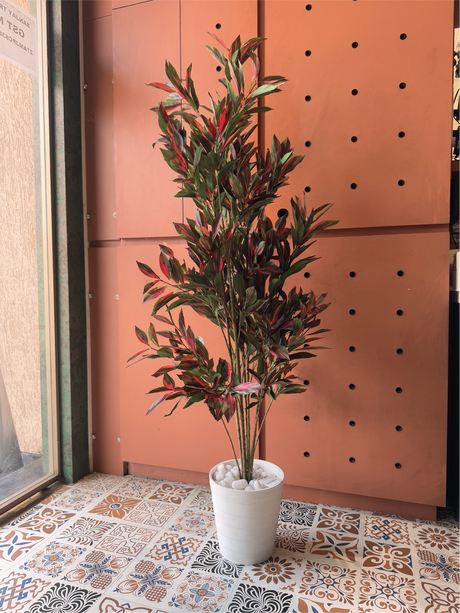Artificial Croton Plant with Pot