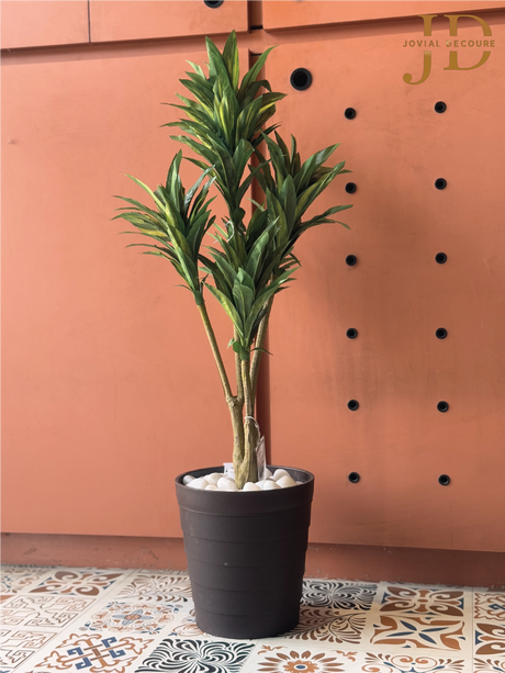 Beautiful Artificial Dracaena Floor Plant With Pot