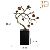 Orange Elegant Apples Statue Golden