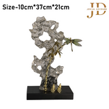 Taihu Stone DragonFly Golden Antique
