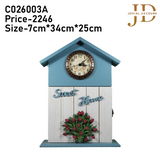 Key Holder with Clock C026003A