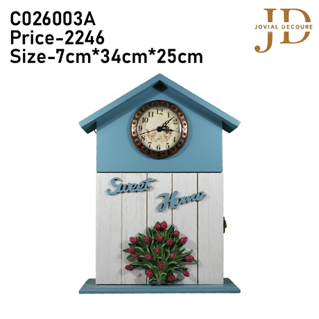 Key Holder with Clock C026003A