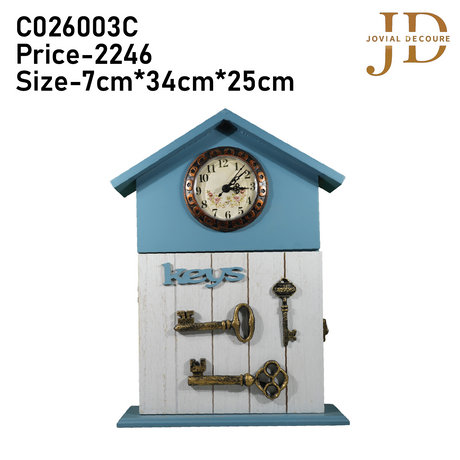 Key Holder with Clock C026003C