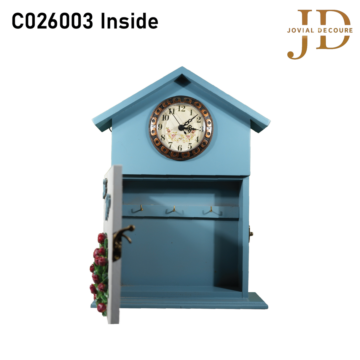 Key Holder with Clock C026003A