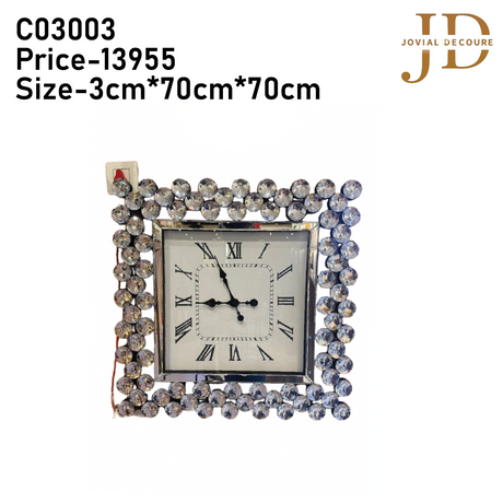 Embellished Wall Clock Square