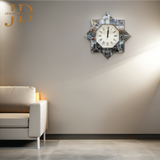 Multi-Hexagon Shaped Clock with Mirror Glass