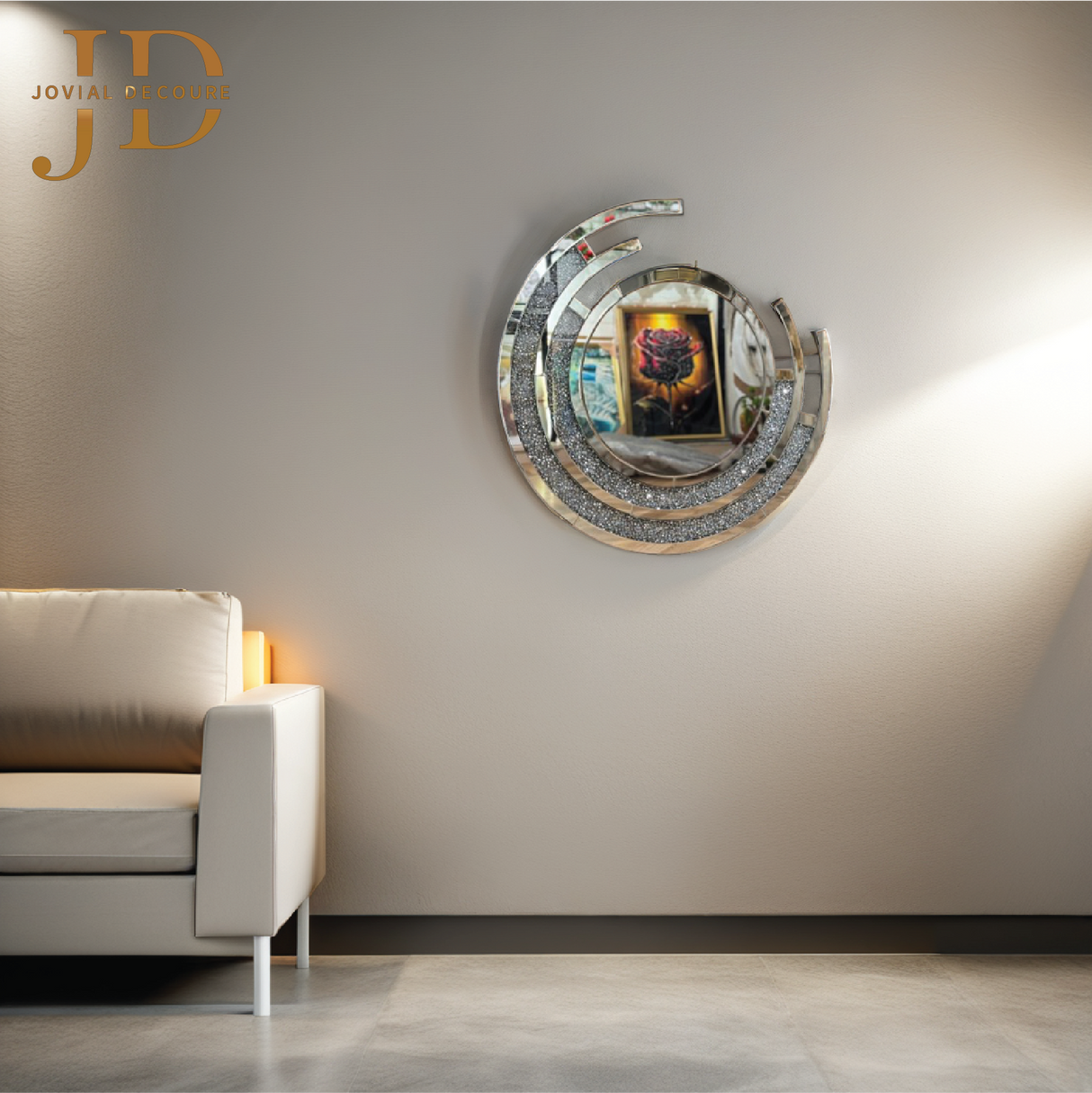 Elegant Classy Round Modern Designer Mirror
