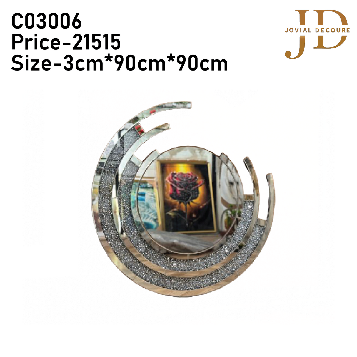 Elegant Classy Round Modern Designer Mirror