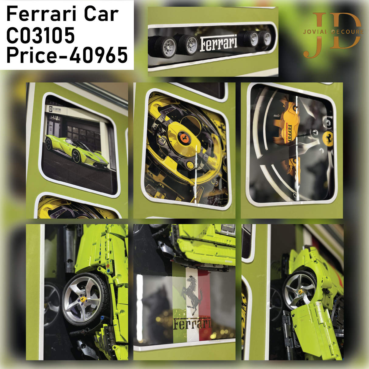 Ferrari Car 3D WallArt