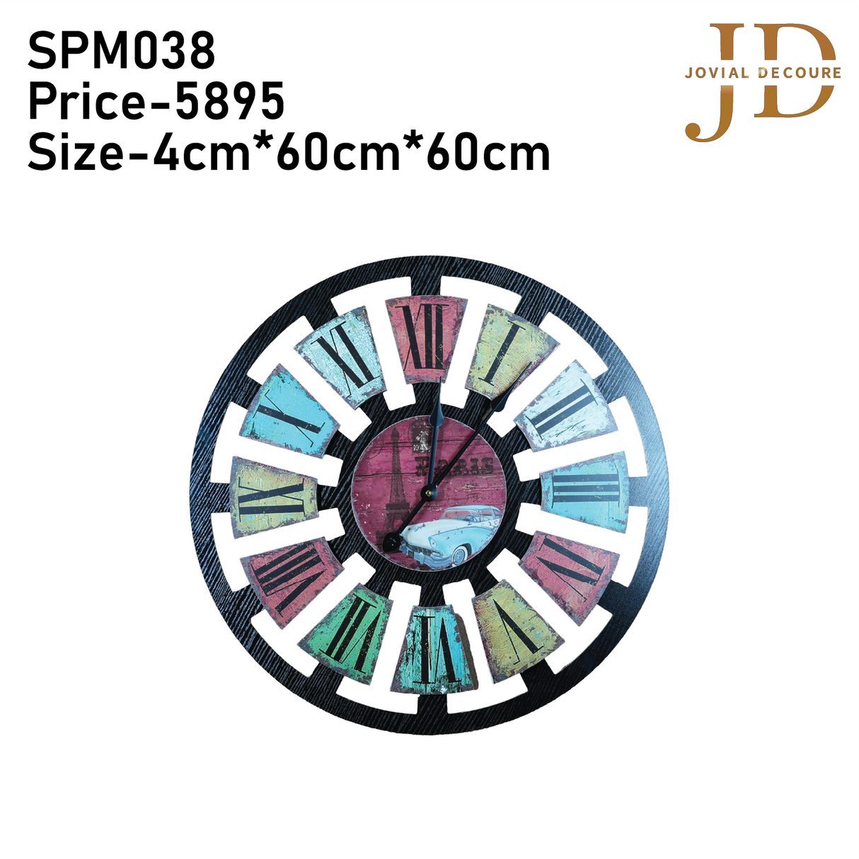 Round Wall Clock 60 Cm PARIS - Wall Clock