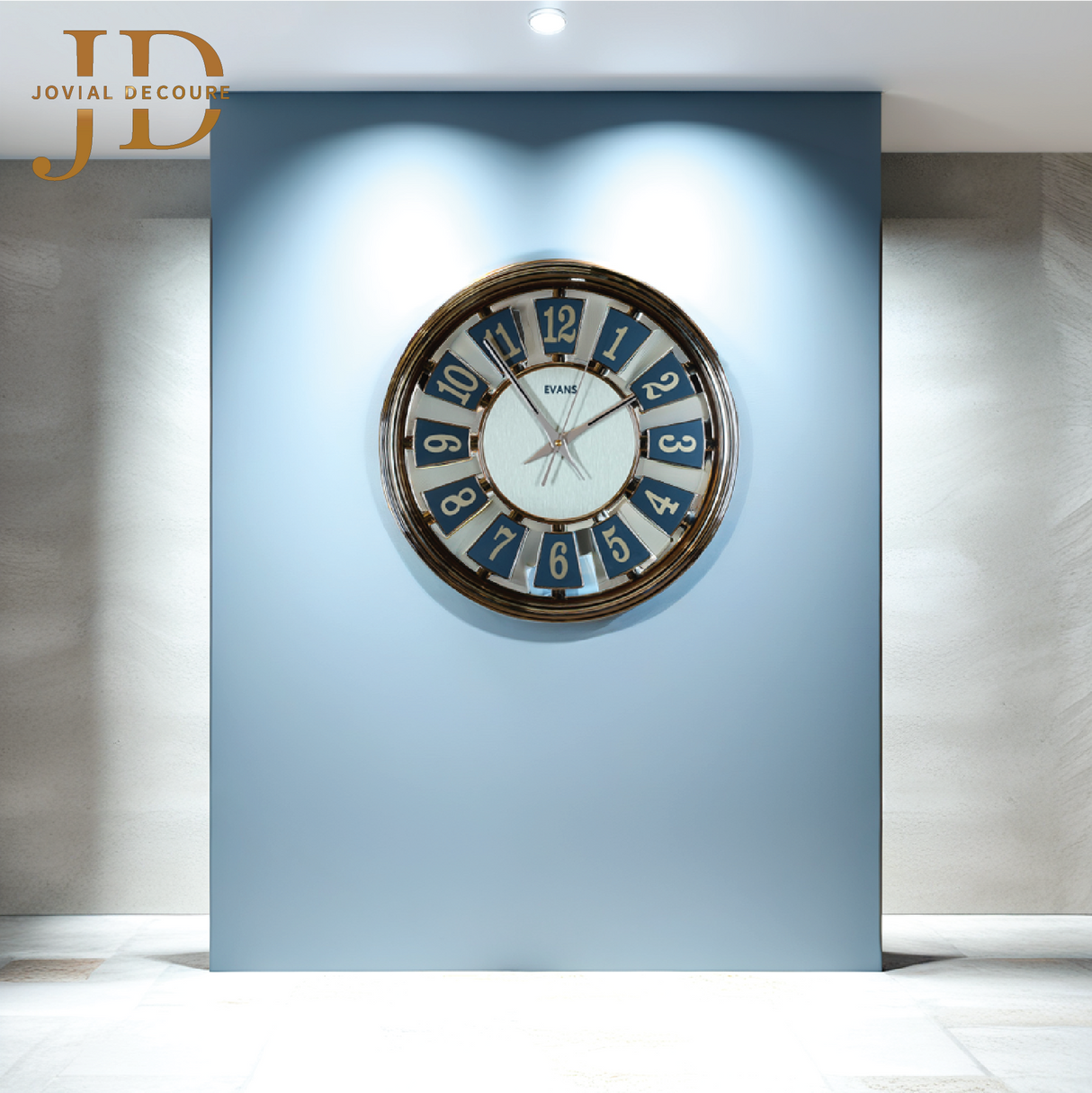Retro Silent Digital Wall Clock