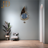 Premium Pendulum Wall Clock with Gold Colour