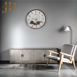 Evans Wall Clock with Moving Gear Mechanism