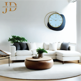 Wall Clock with Metal Design