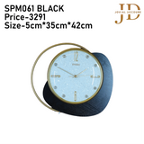 Wall Clock with Metal Design